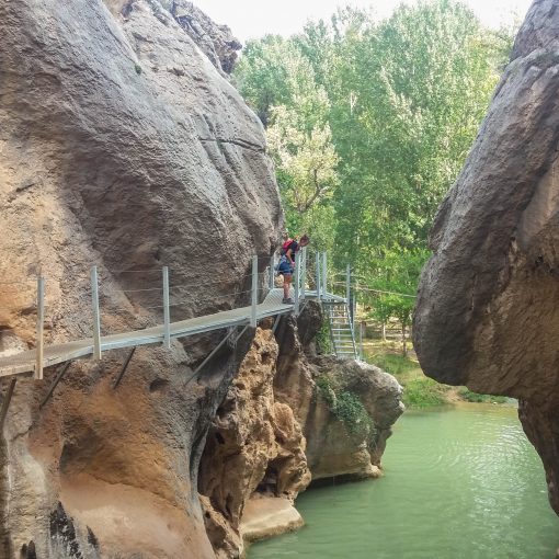Final de la Senda fluvial de la Hoz Mala Aliaga